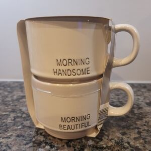 Morning Handsome and Beautiful Mug Set, 2 Piece